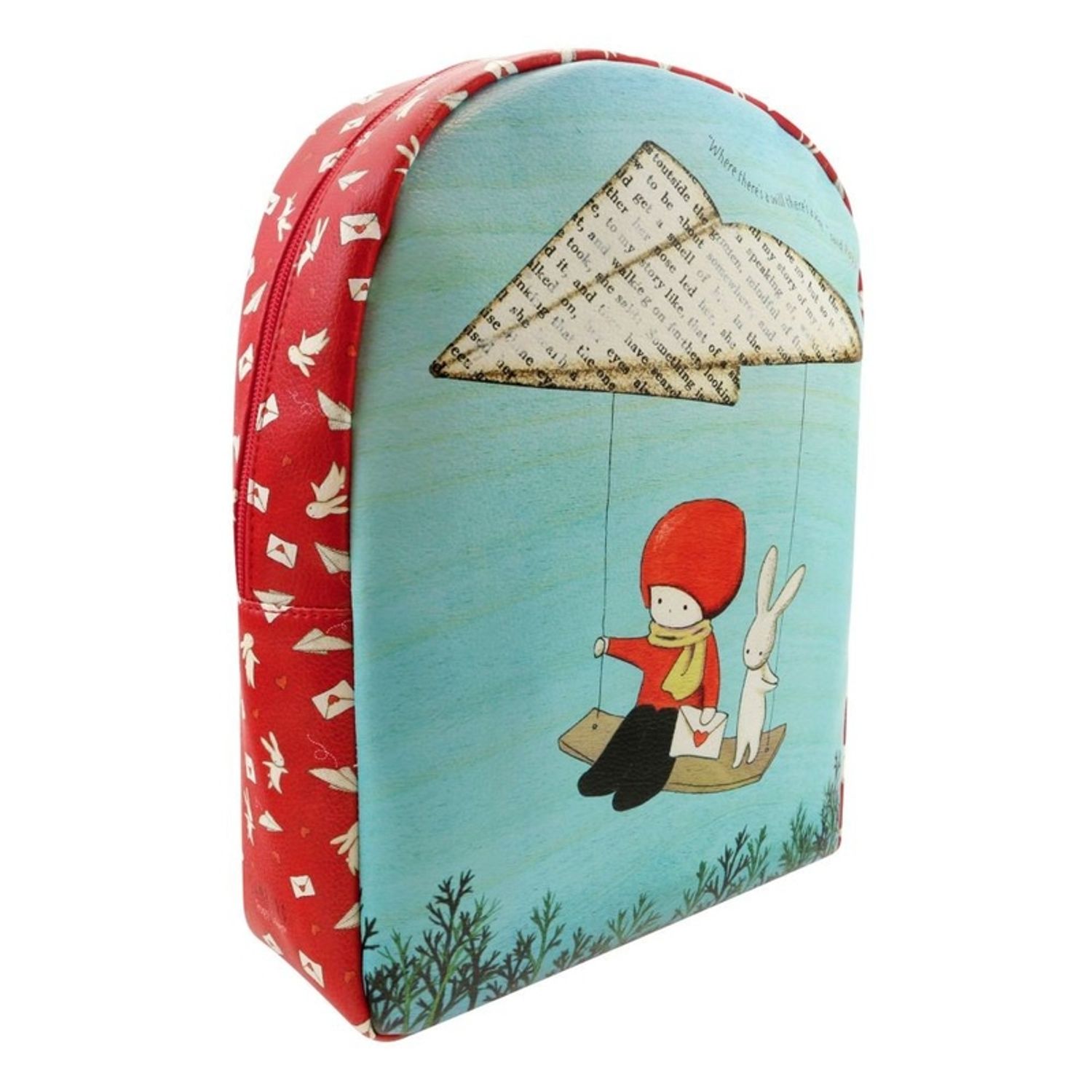 Poppi Love Rucsac fermoar gradi Messenger fotografia produsului View 2 L