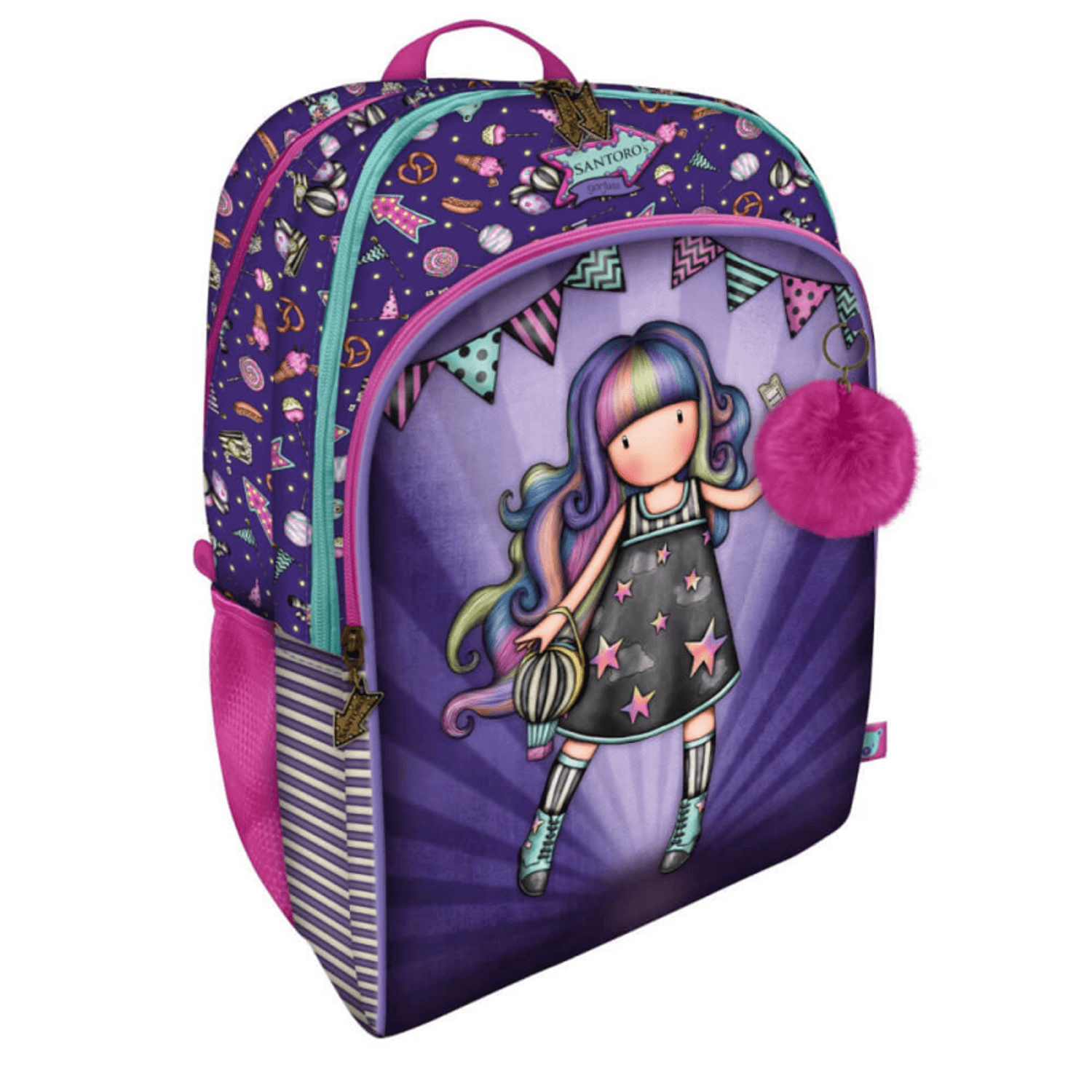 Ghiozdan Santoro Gorjuss Up and Away, 43 cm, 3 compartimente fotografia produsului View 3 L
