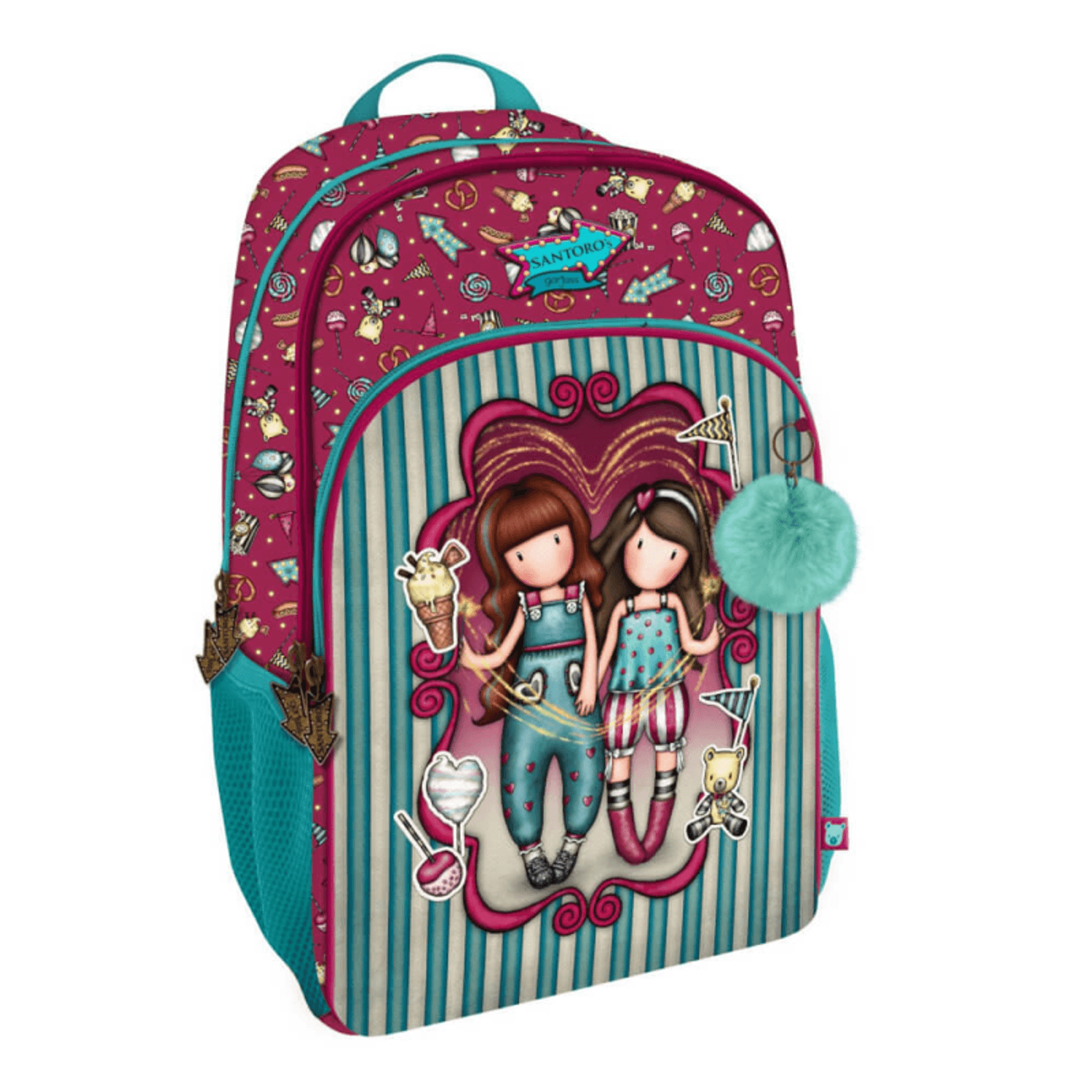 Rucsac Santoro Gorjuss Fireworks cu 3 fermoare fotografia produsului View 3 L