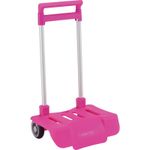 Troler copii mare fucsia pliabil pentru scoala fotografia produsului