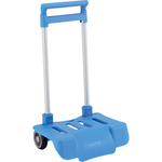 Troler copii mare bleu pliabil pentru scoala fotografia produsului