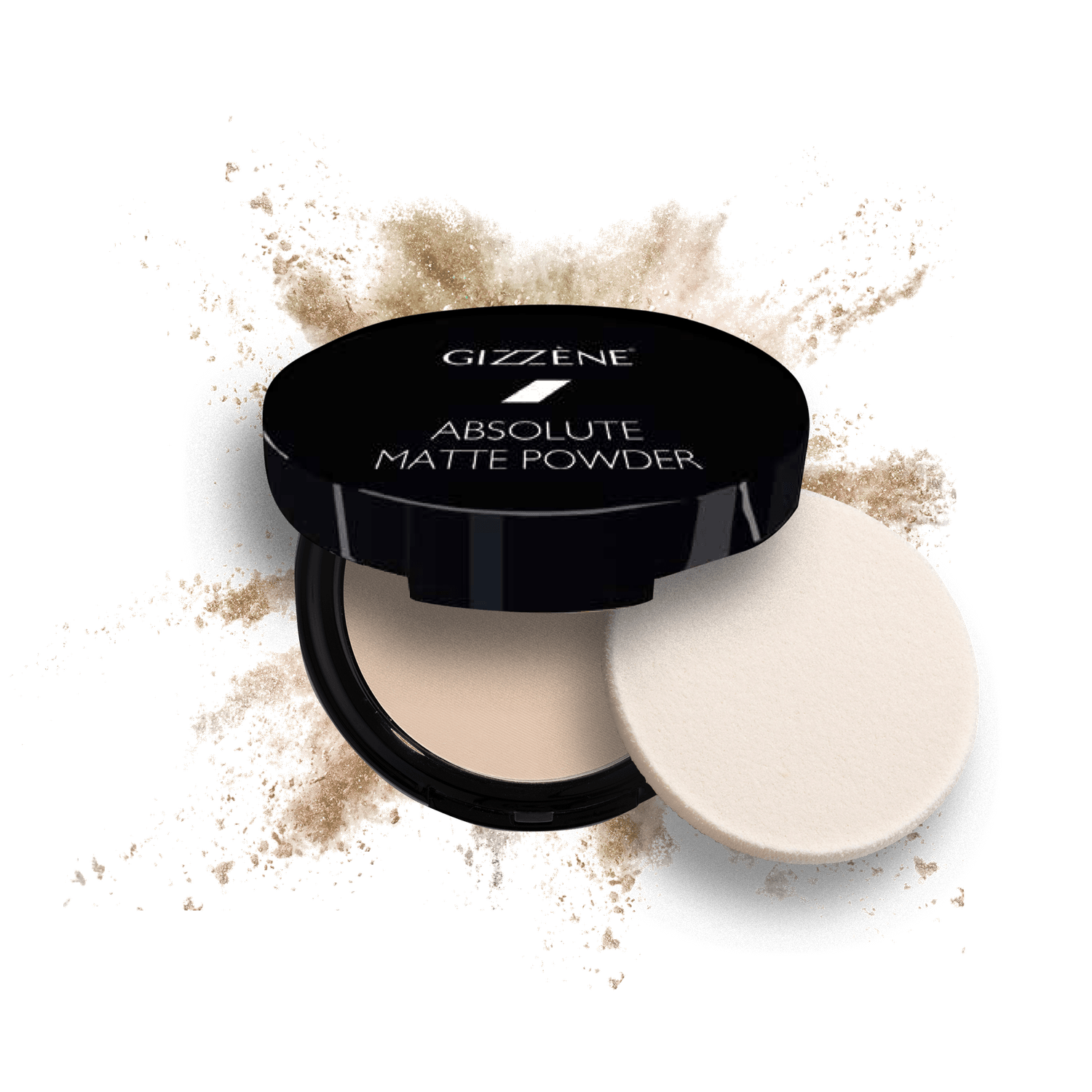 Pudra compacta matifianta Gizzene Absolute Matte Powder 06 Medium Beige, 11.5 g fotografia produsului View 4 L