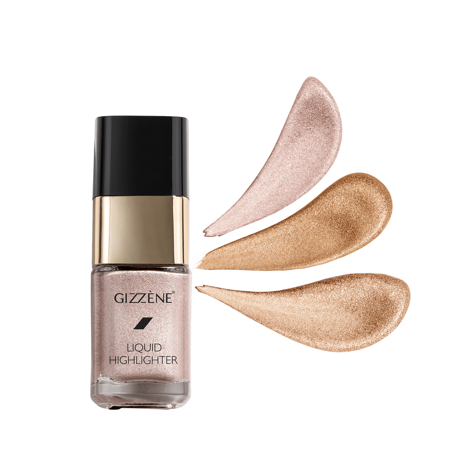 Iluminator lichid fata si corp Gizzene Liquid Highlighter 01 Celestial, 15 ml fotografia produsului View 2 L