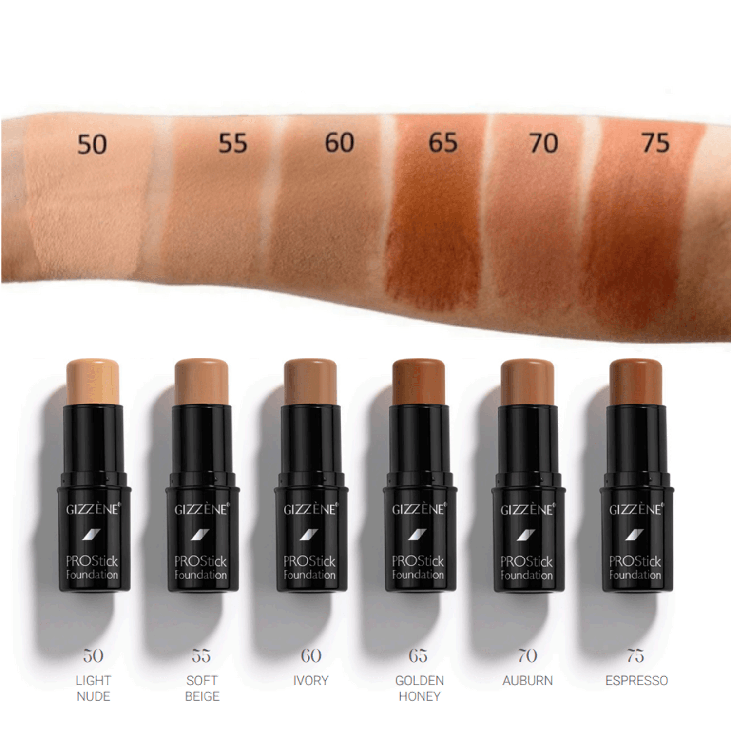 Fond de ten Gizzene PRO STICK Foundation 75 Espresso, 12 g fotografia produsului View 4 L