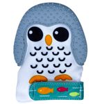 Mănușă pentru dentiție din silicon - pinguin gri fotografia produsului