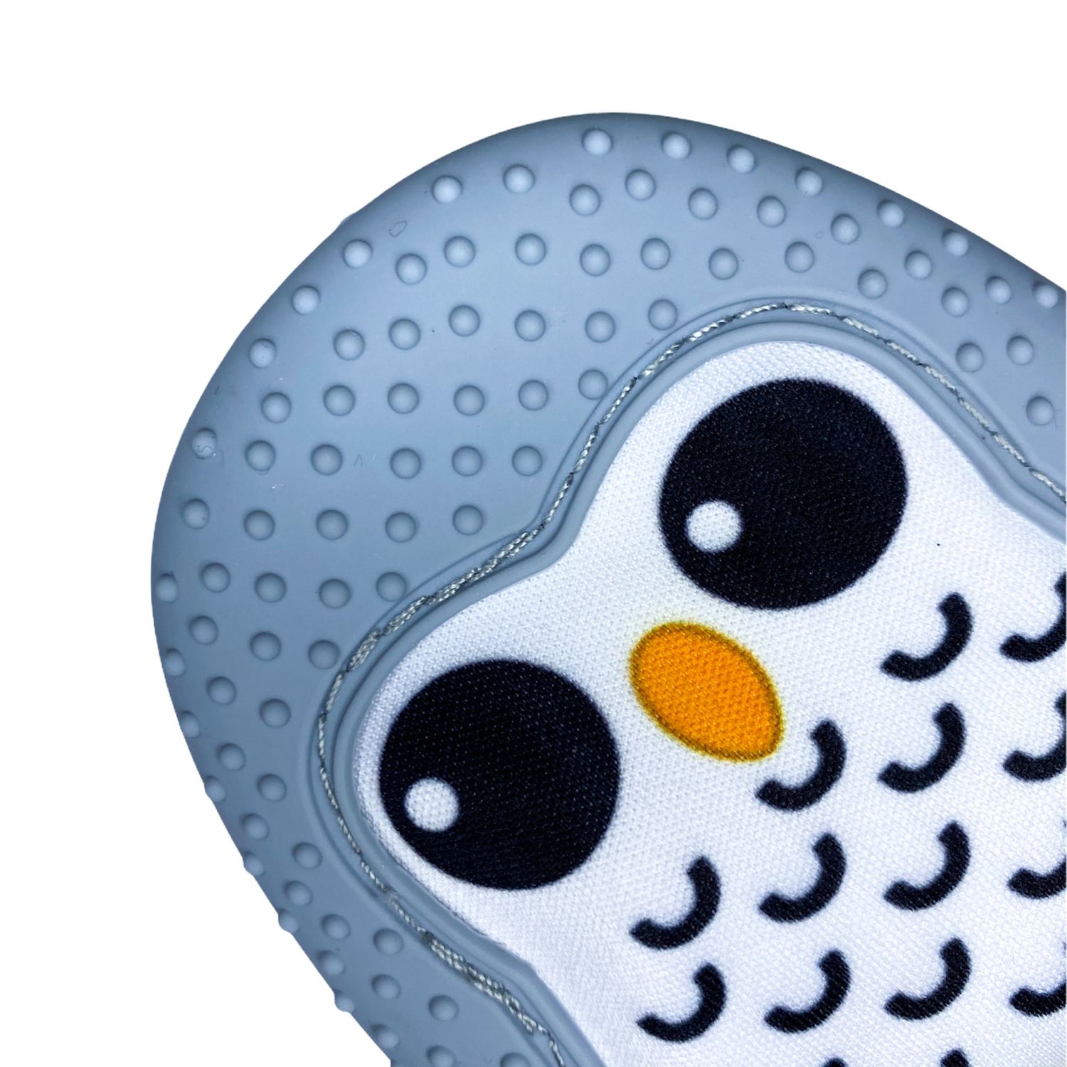 Mănușă pentru dentiție din silicon - pinguin gri fotografia produsului View 2 L
