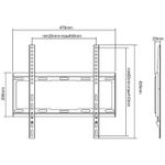 Suport Perete Cabletech UCH0151, 32" - 55", 40Kg (Negru) fotografia produsului View 2 S