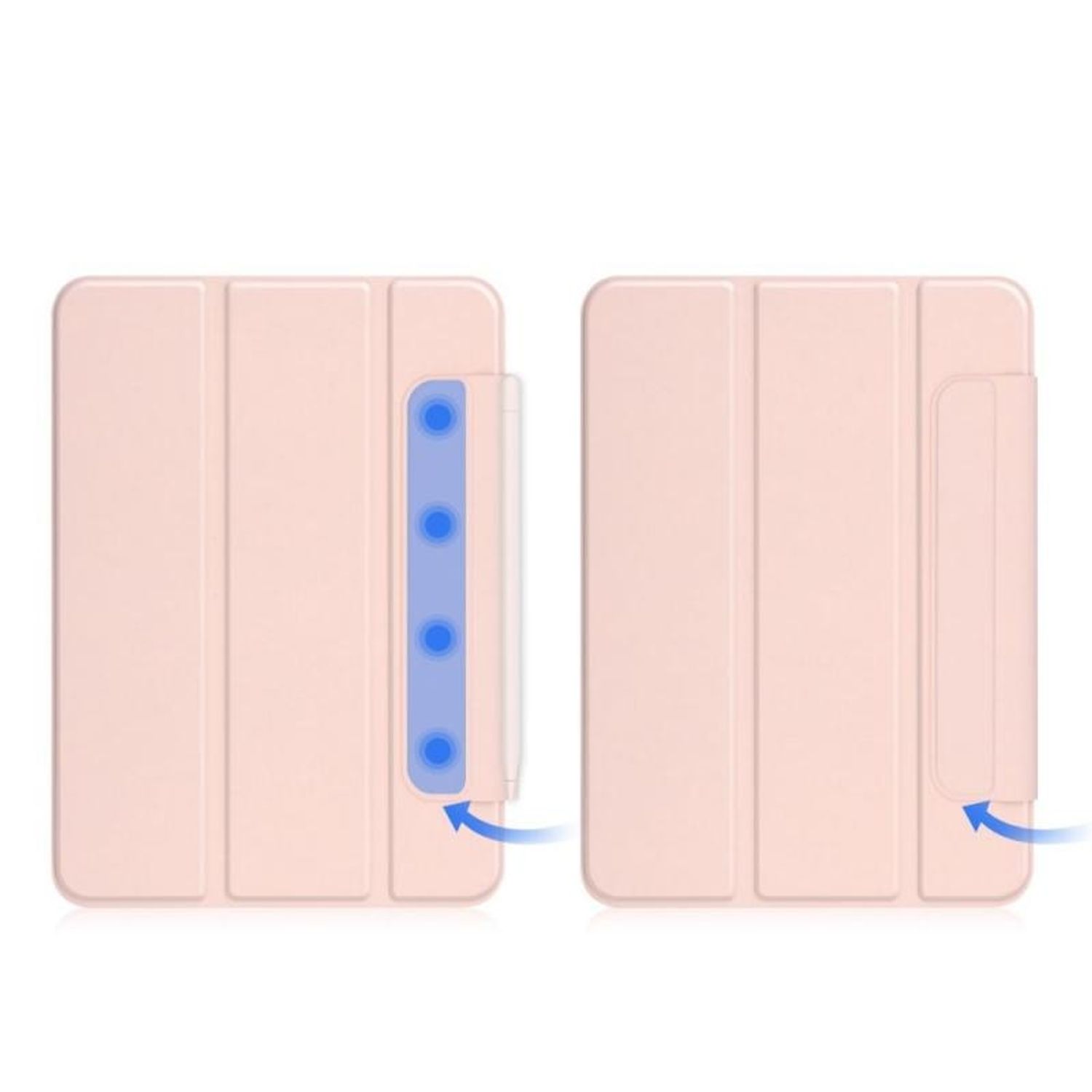 Husa Tech-Protect Smartcase Magnetic compatibila cu iPad 10.9 inch 2022 Pink fotografia produsului View 6 L