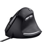 Mouse Trust Bayo Vertical, USB, Ergonomic (Negru) fotografia produsului View 3 S