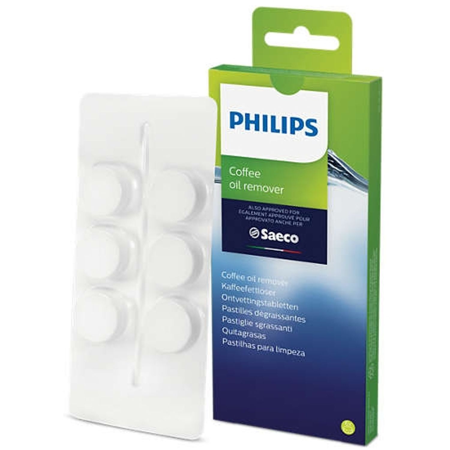 Tablete de indepartare a uleiului de cafea PHILIPS CA6704/10 fotografia produsului View 4 L