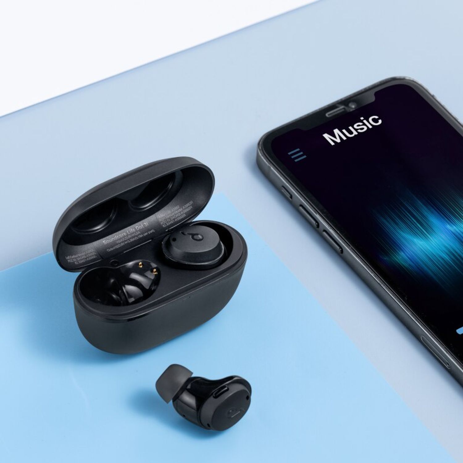Casti Wireless Anker Soundcore Life Dot 3i, Active Noise Cancelling (Negru) fotografia produsului View 12 L