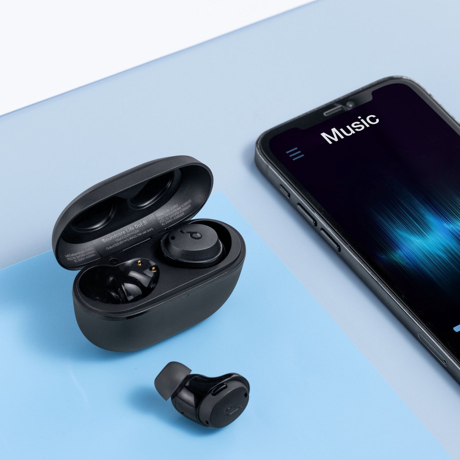 Casti Wireless Anker Soundcore Life Dot 3i, Active Noise Cancelling (Negru) fotografia produsului View 6 L