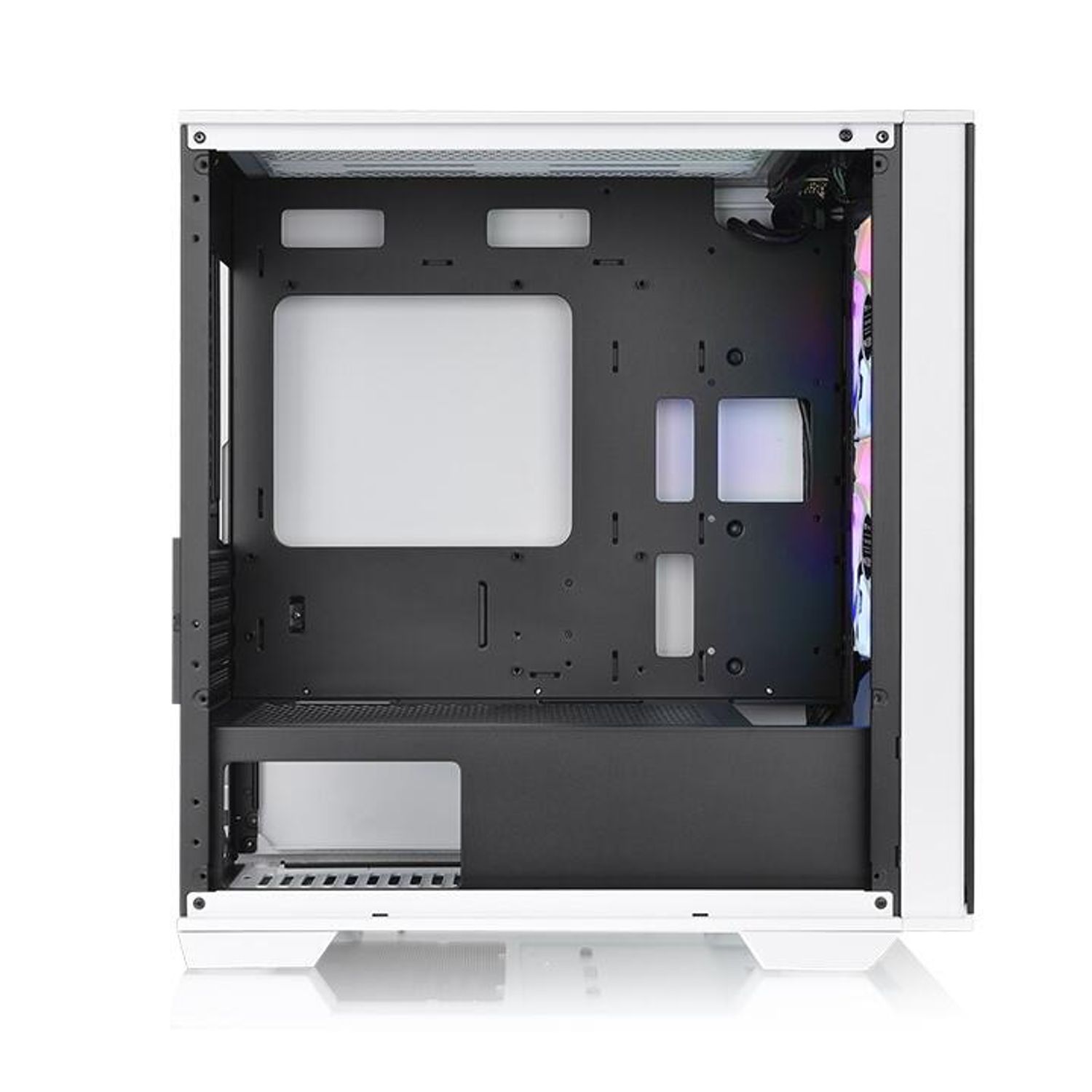 Carcasa Thermaltake Divider 170 Tempered Glass, Snow aRGB fotografia produsului View 4 L