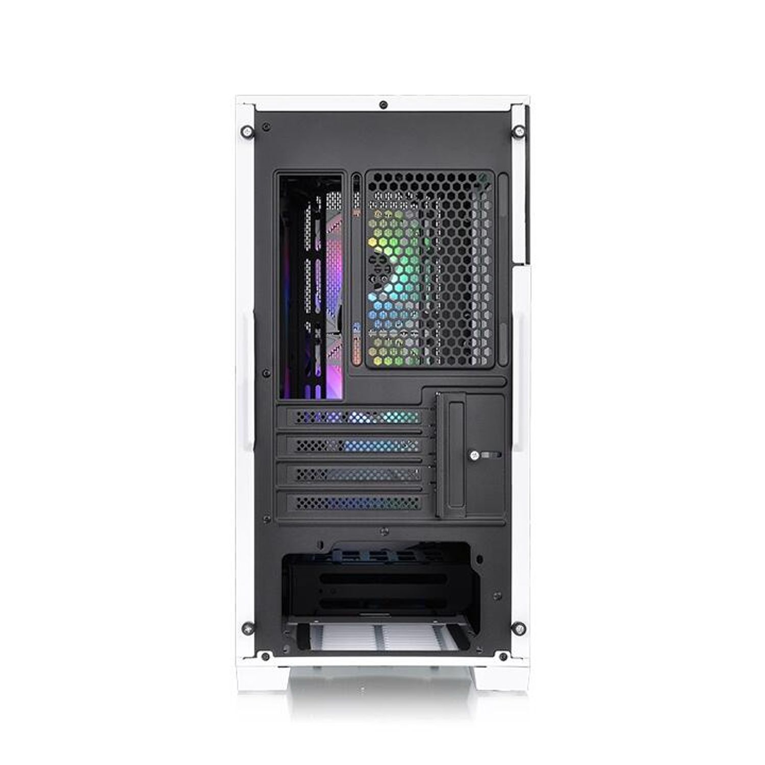Carcasa Thermaltake Divider 170 Tempered Glass, Snow aRGB fotografia produsului View 6 L