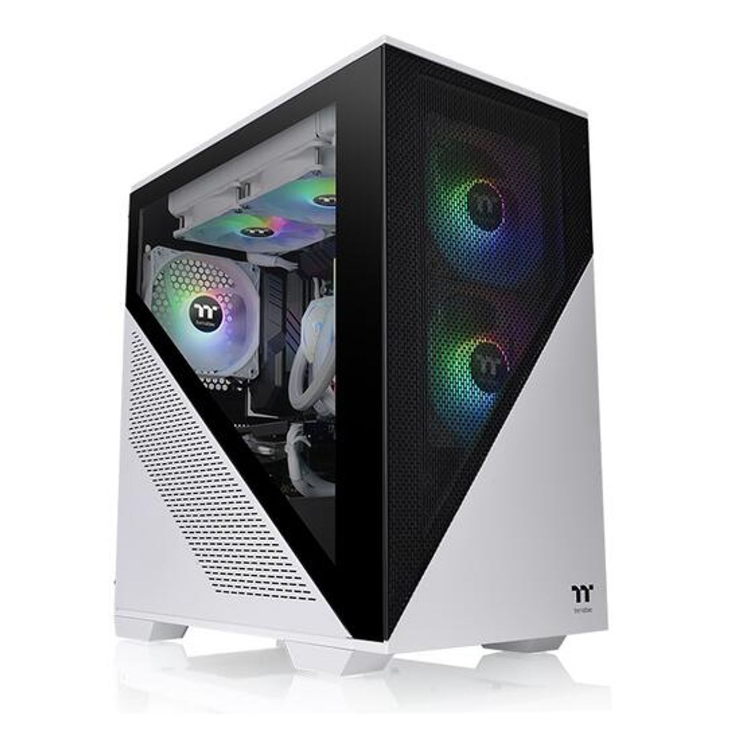 Carcasa Thermaltake Divider 170 Tempered Glass, Snow aRGB fotografia produsului