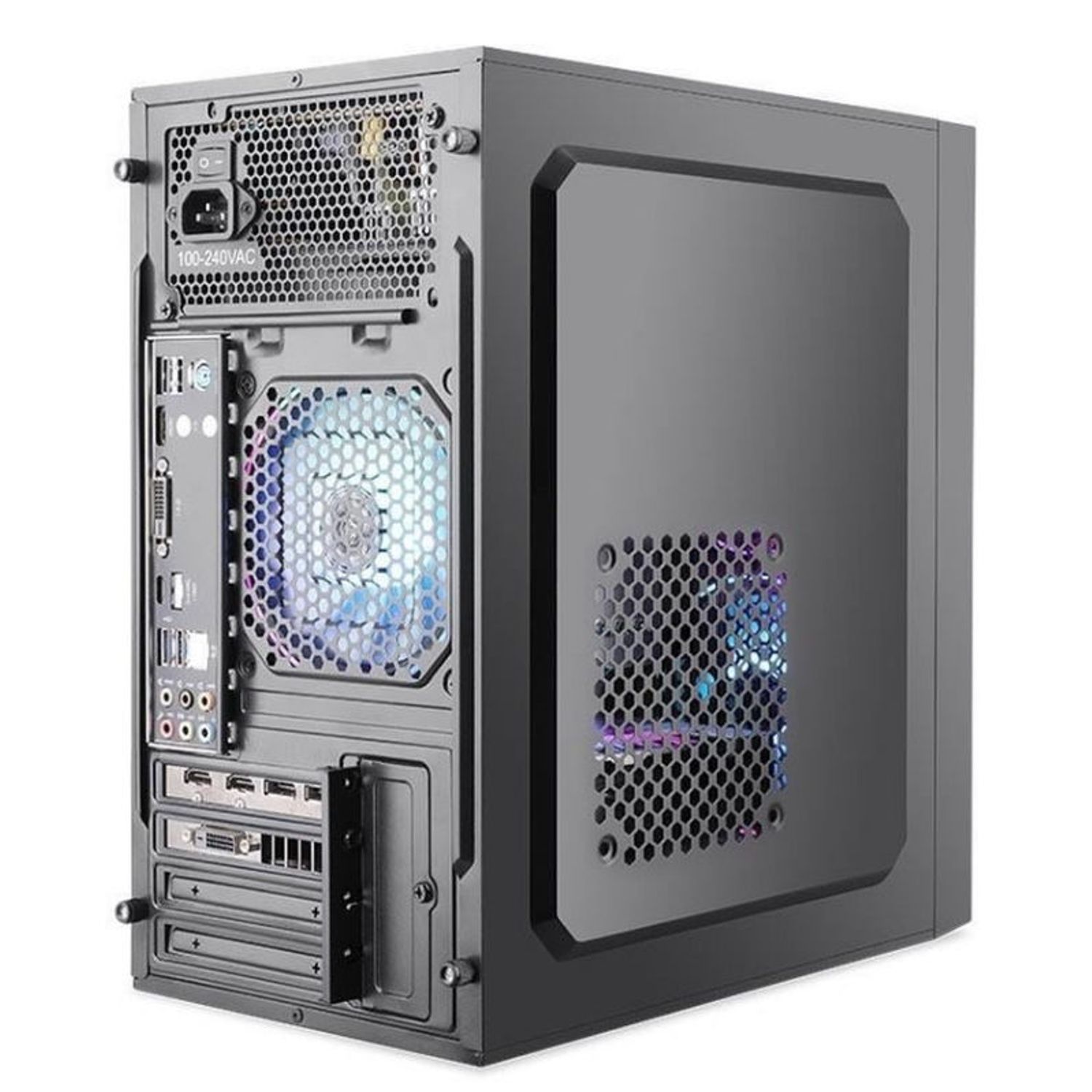Carcasa Segotep Knight W1, Mid Tower, Sursa 500W (Negru) fotografia produsului View 6 L