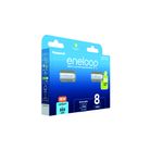 Acumulatori Panasonic Eneloop 2100 cicluri, 800mAh, R3 AAA Blister 8, BK-4MCDE/8BE fotografia produsului