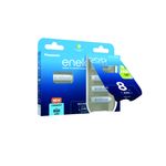Acumulatori Panasonic Eneloop 2100 cicluri, 800mAh, R3 AAA Blister 8, BK-4MCDE/8BE fotografia produsului View 5 S