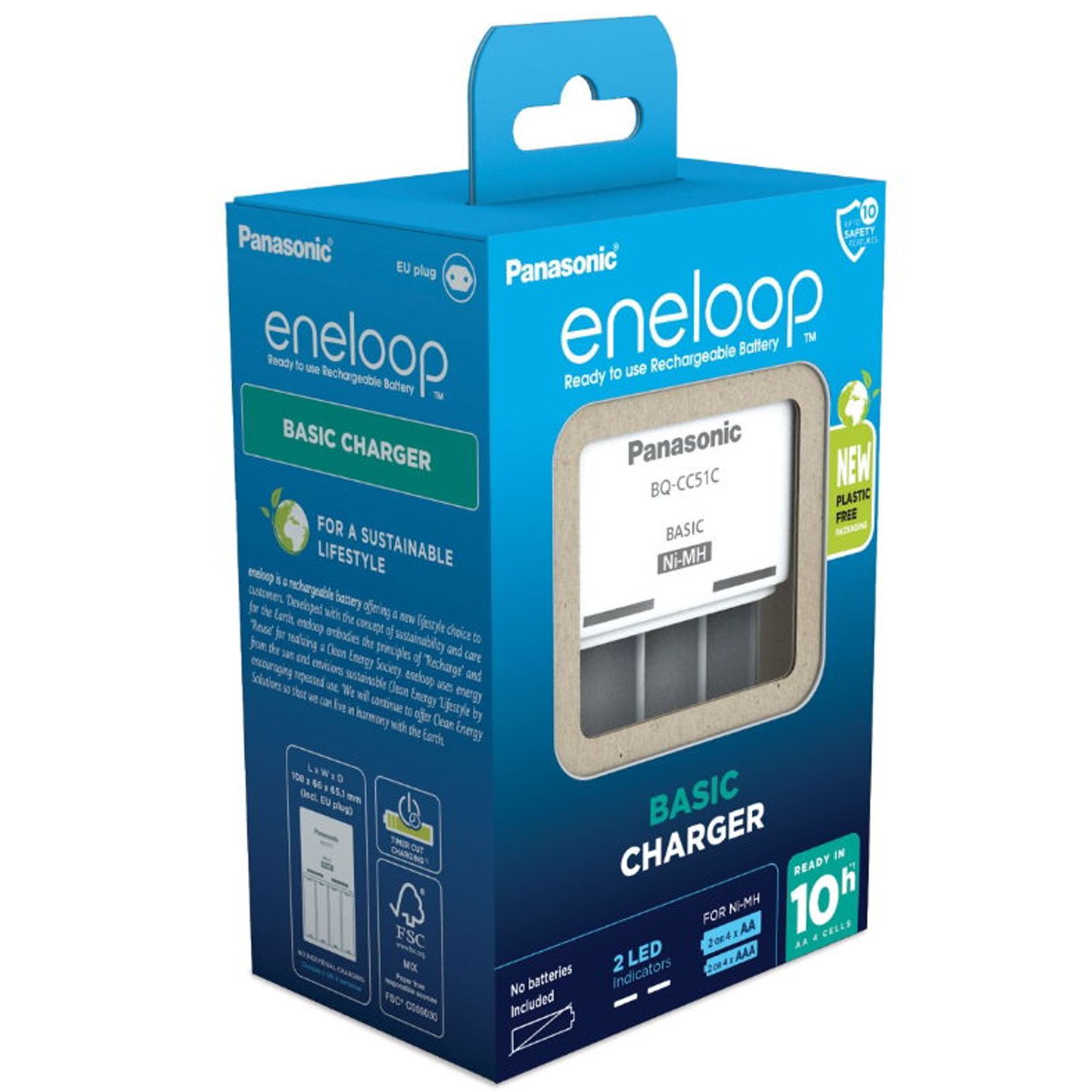 Incarcator Eneloop BQ-CC51E ECO, AAA fotografia produsului