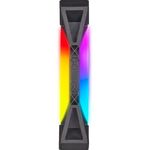 Set 2 ventilatoare Corsair iCUE QL140 RGB 140mm PWM, Lighting Node CORE fotografia produsului View 2 S
