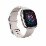 Ceas activity tracker Fitbit Sense 2, GPS, NFC, Bluetooth, Waterproof (Alb) fotografia produsului