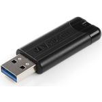 Stick USB Verbatim Pinstripe, USB 3.0, 32GB (Negru) fotografia produsului View 2 S