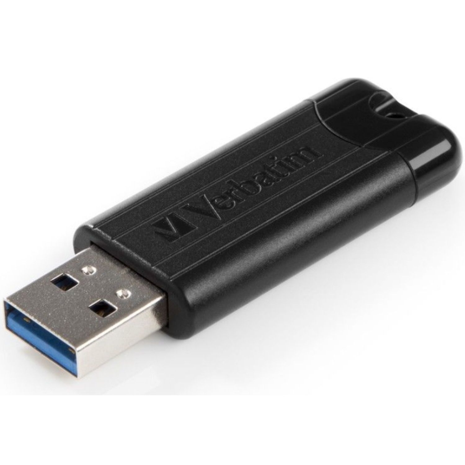 Stick USB Verbatim Pinstripe, USB 3.0, 32GB (Negru) fotografia produsului View 2 L