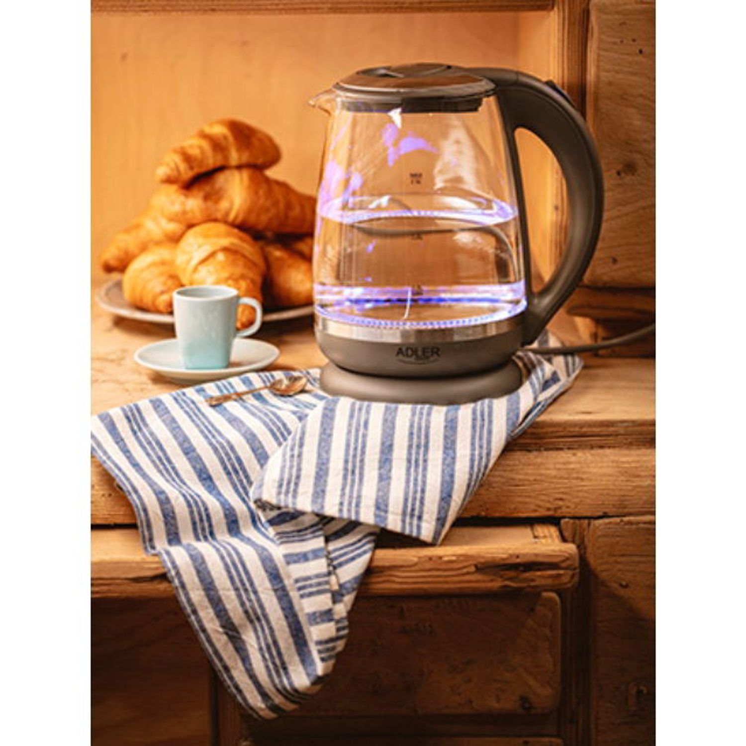 Fierbator de apa Adler AD 1286, 2200 W, 2 L (Transparent) fotografia produsului View 3 L