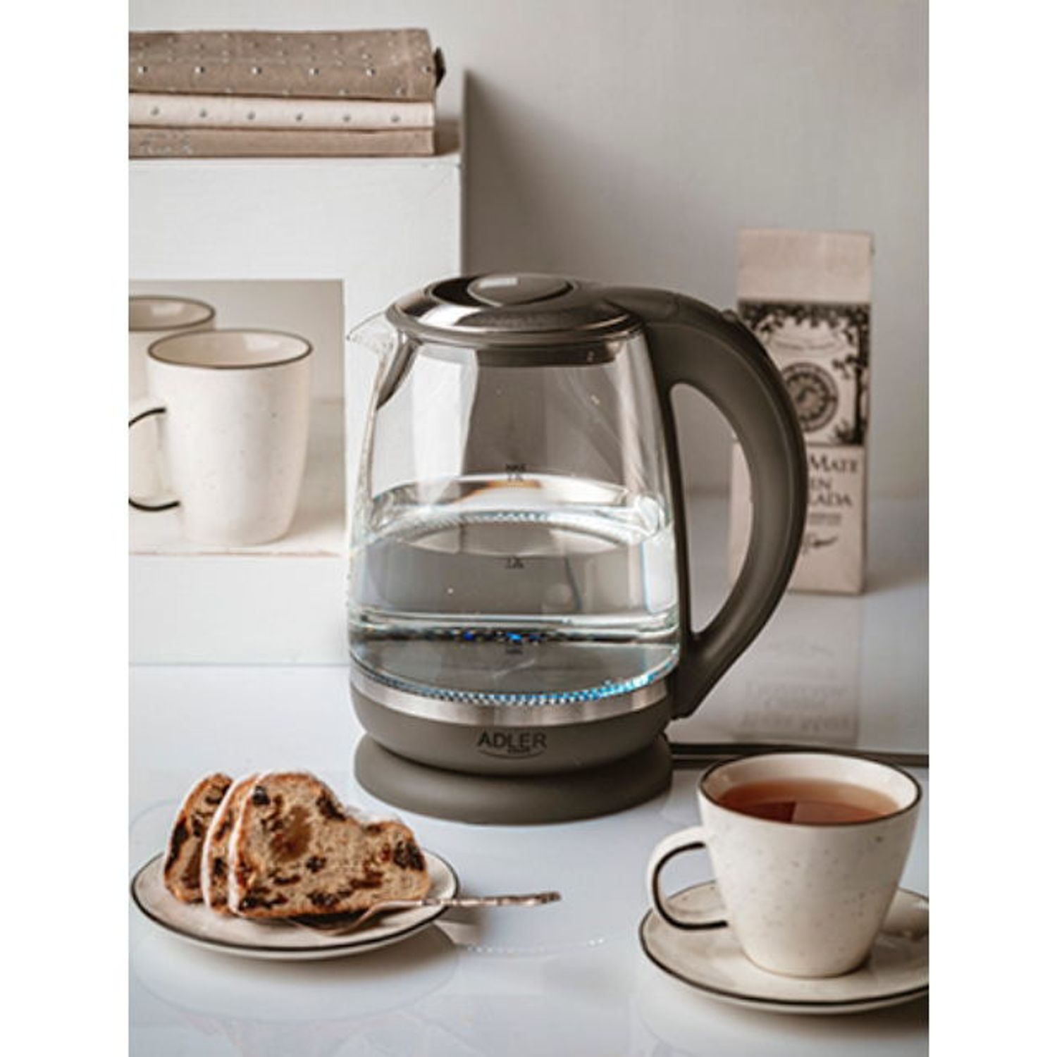 Fierbator de apa Adler AD 1286, 2200 W, 2 L (Transparent) fotografia produsului View 2 L