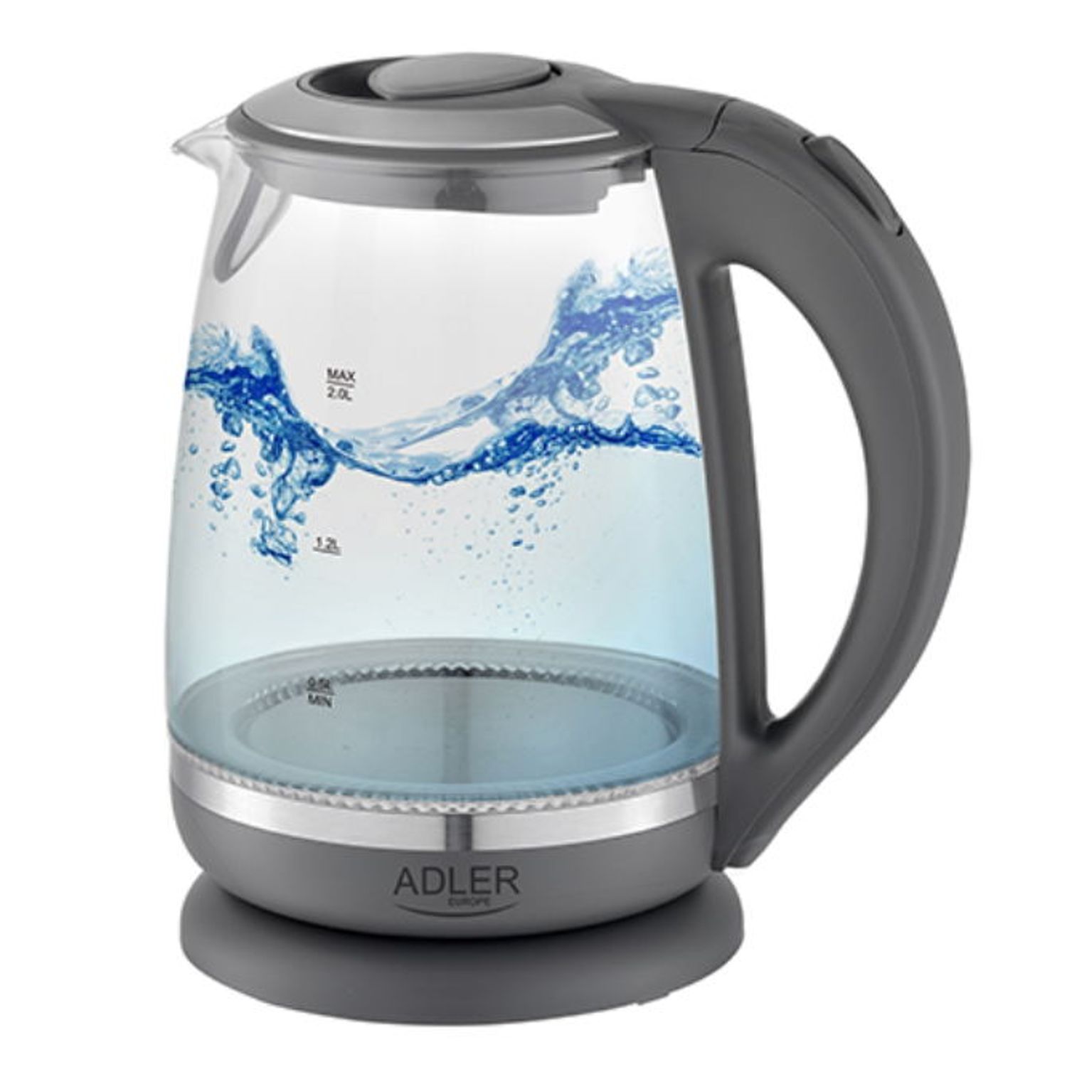 Fierbator de apa Adler AD 1286, 2200 W, 2 L (Transparent) fotografia produsului