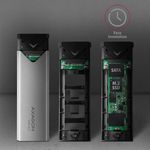 Adaptor AXAGON EEM2-U3C, USB 3.1 Type-C - M.2 SSD (Gri) fotografia produsului View 2 S