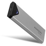 Adaptor AXAGON EEM2-U3C, USB 3.1 Type-C - M.2 SSD (Gri) fotografia produsului