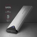 Adaptor AXAGON EEM2-U3C, USB 3.1 Type-C - M.2 SSD (Gri) fotografia produsului View 4 S
