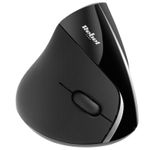 Mouse Vertical Wireless Rebel KOM1007, optic, 1600 Dpi (Negru) fotografia produsului