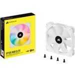 Ventilator Corsair iCUE SP120 RGB ELITE White Performance, 120mm fotografia produsului View 6 S