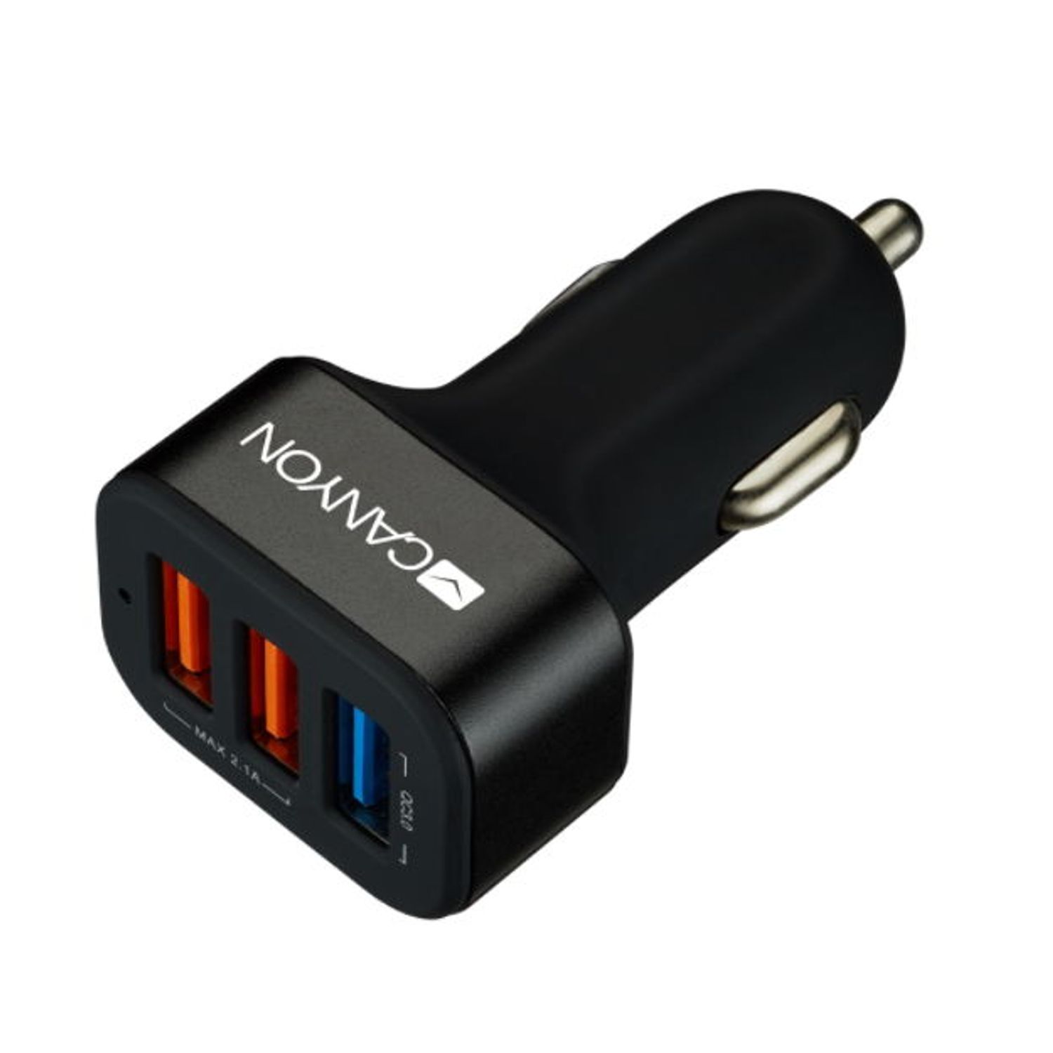Incarcator auto Canyon CNE-CCA07B, 3 x USB (Negru) fotografia produsului