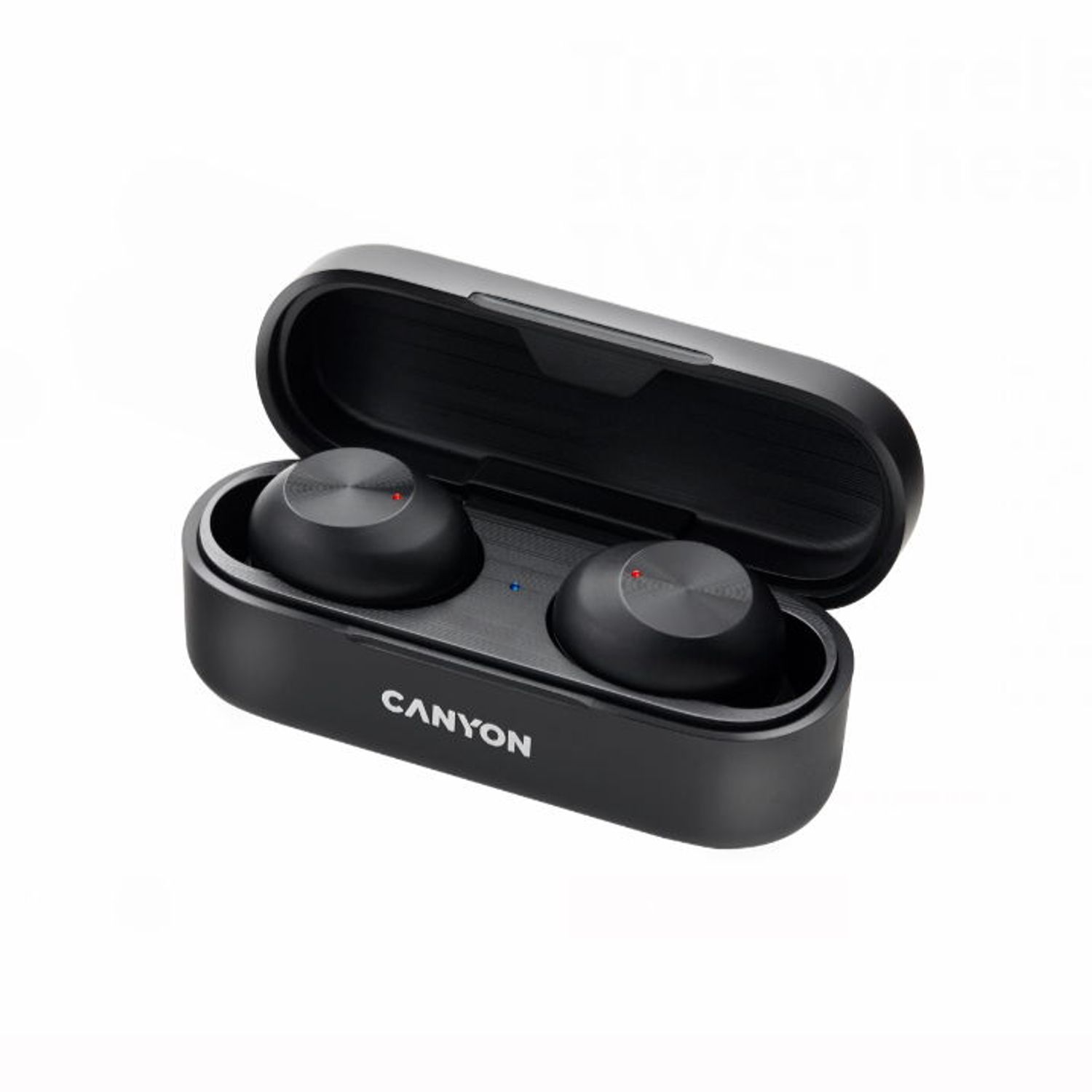 Casti True Wireless Canyon CNE-CBTHS1B, Bluetooth, Rezistent la apa, Microfon (Negru) fotografia produsului View 2 L
