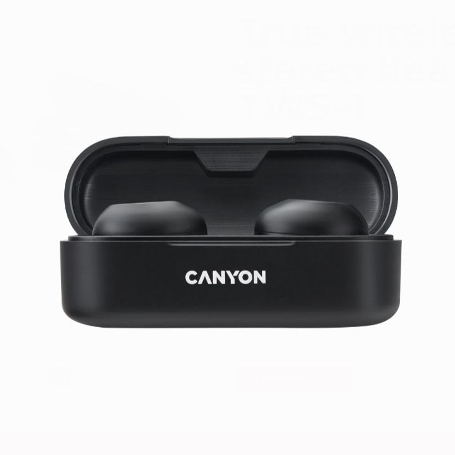 Casti True Wireless Canyon CNE-CBTHS1B, Bluetooth, Rezistent la apa, Microfon (Negru) fotografia produsului View 3 L
