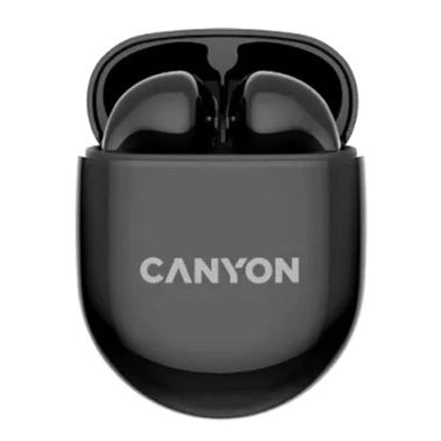 Casti True Wireless Canyon TWS-6, Bluetooth, Touch Control, Gaming Mode, Microfon (Negru) fotografia produsului