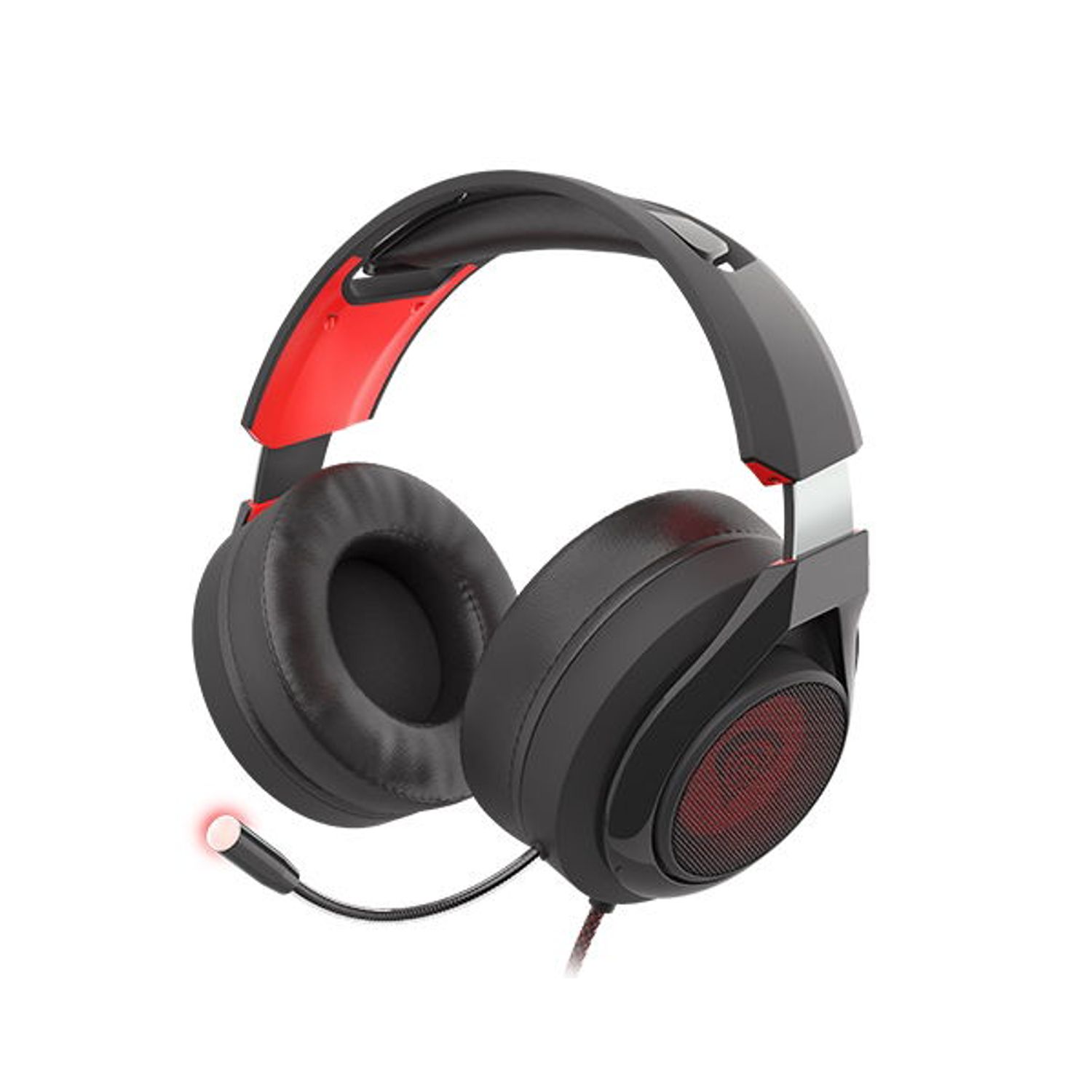 Casti Gaming Genesis Radon 610, Microfon (Negru/Rosu) fotografia produsului View 2 L