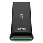 Incarcator Wireless Canyon WS-304 3in1, 15W (Alb) fotografia produsului