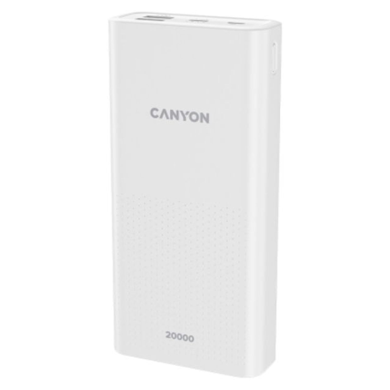 Acumulator extern Canyon PB-2001, 20000mAh, 2x USB-A (Alb) fotografia produsului View 2 L