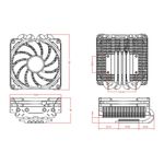 Cooler CPU ID-Cooling IS-40X-V2, 92mm fotografia produsului View 7 S