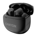 Casti True Wireless Canyon TWS-8, Bluetooth, ENC, Microfon (Negru) fotografia produsului View 2 S