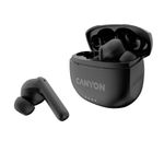 Casti True Wireless Canyon TWS-8, Bluetooth, ENC, Microfon (Negru) fotografia produsului