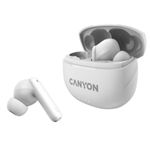 Casti True Wireless Canyon TWS-8, Bluetooth, ENC, Microfon (Alb) fotografia produsului