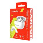 Casti True Wireless Canyon TWS-8, Bluetooth, ENC, Microfon (Alb) fotografia produsului View 5 S