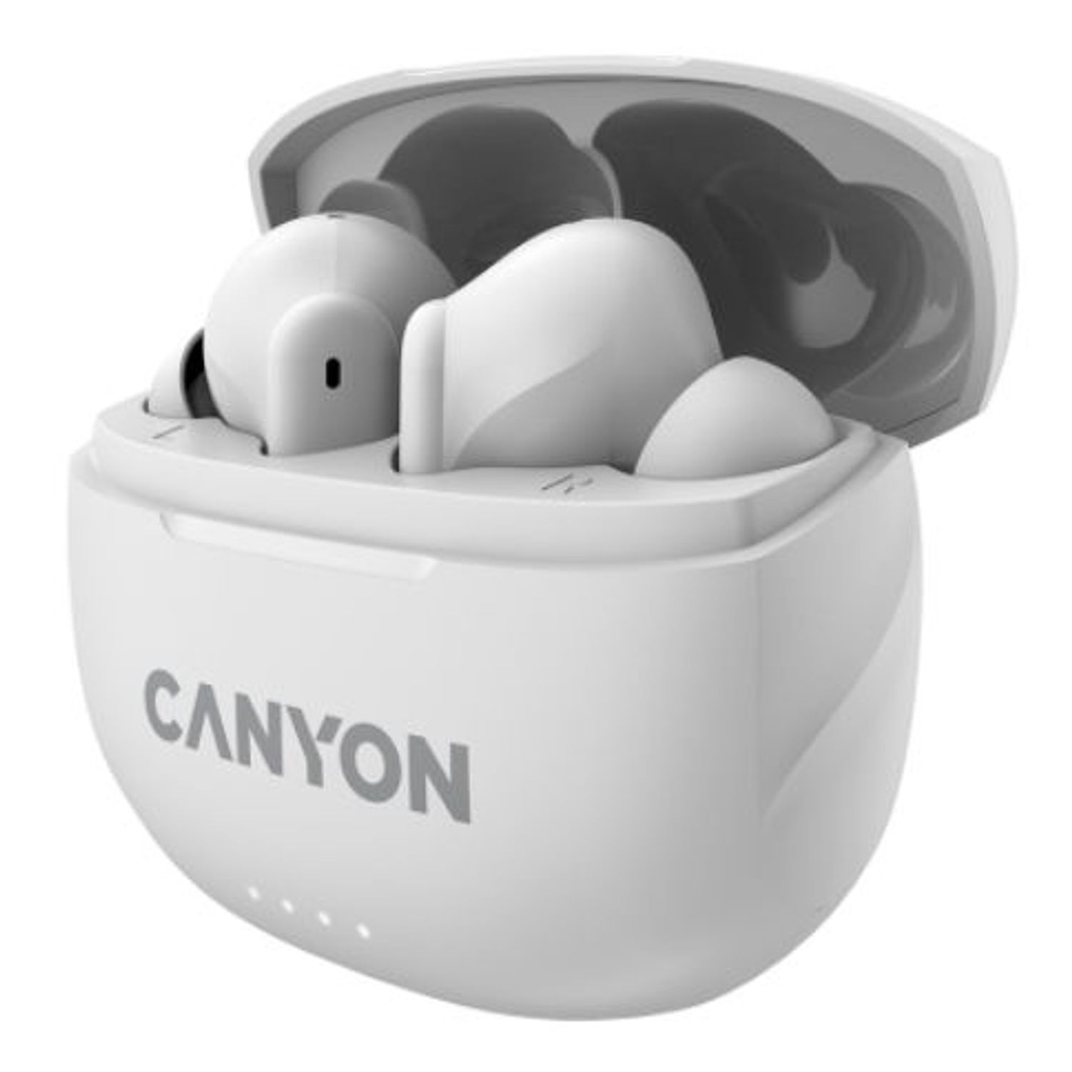Casti True Wireless Canyon TWS-8, Bluetooth, ENC, Microfon (Alb) fotografia produsului View 2 L