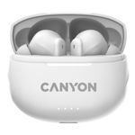Casti True Wireless Canyon TWS-8, Bluetooth, ENC, Microfon (Alb) fotografia produsului View 3 S