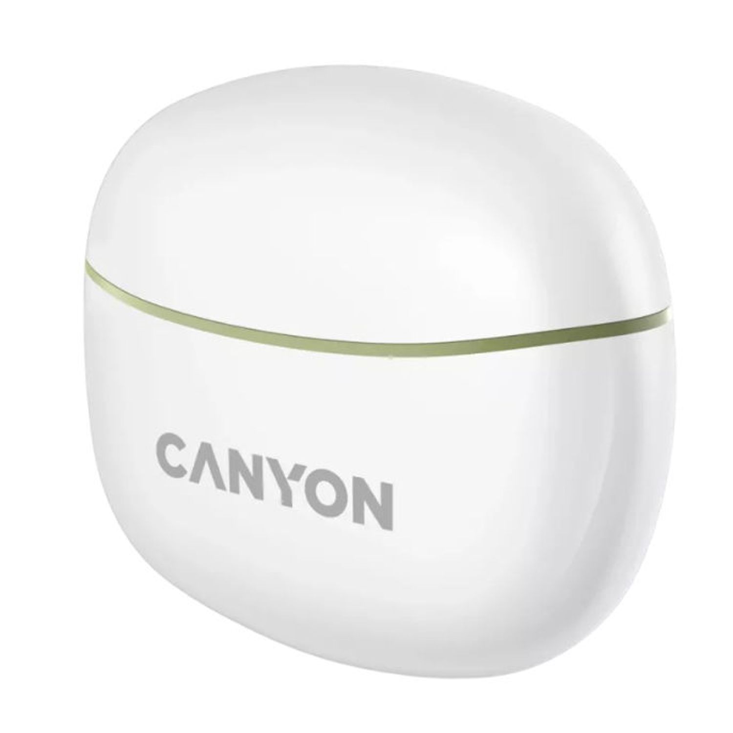 Casti True Wireless Canyon TWS-5, Bluetooth, In-Ear, Microfon (Alb/Verde) fotografia produsului View 4 L